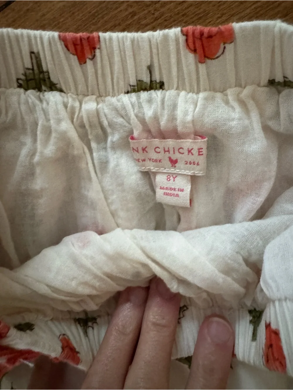 Pink Chicken Skirt Set